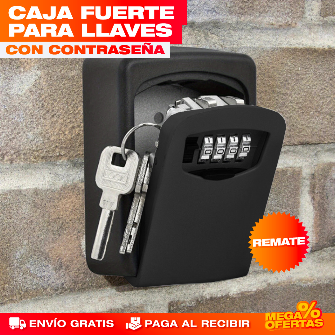 Caja Fuerte para Llaves con Contraseña – Guarda tus Llaves Seguras Sin Esconderlas